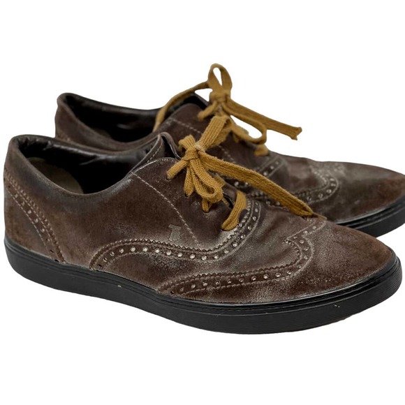 Tod\'s Oxford Wing Tip Brown Leather Shoes Size 7 main image 4